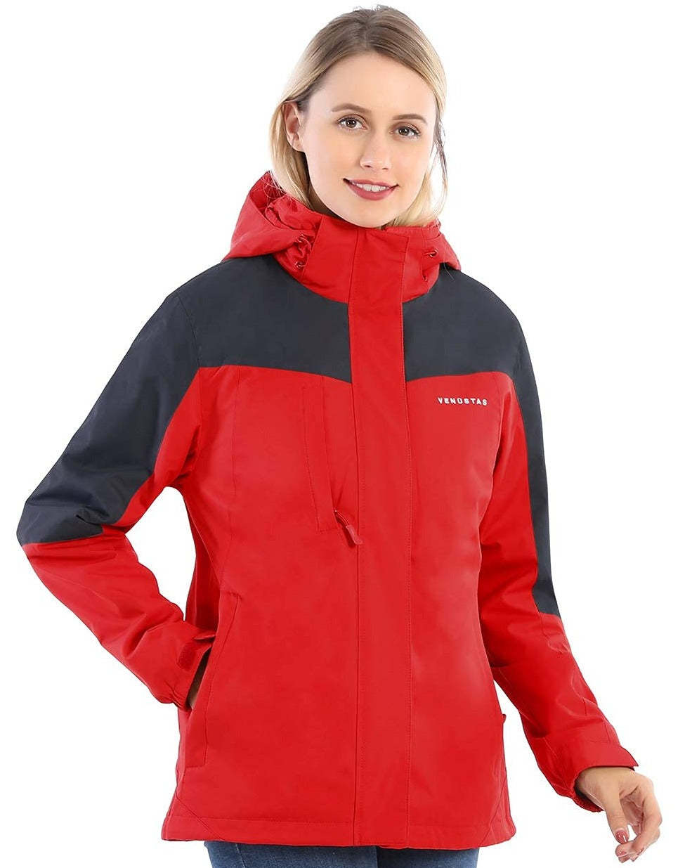 Women's 3-in-1 Heated Jacket with Battery Pack 7.4V-xinru shop