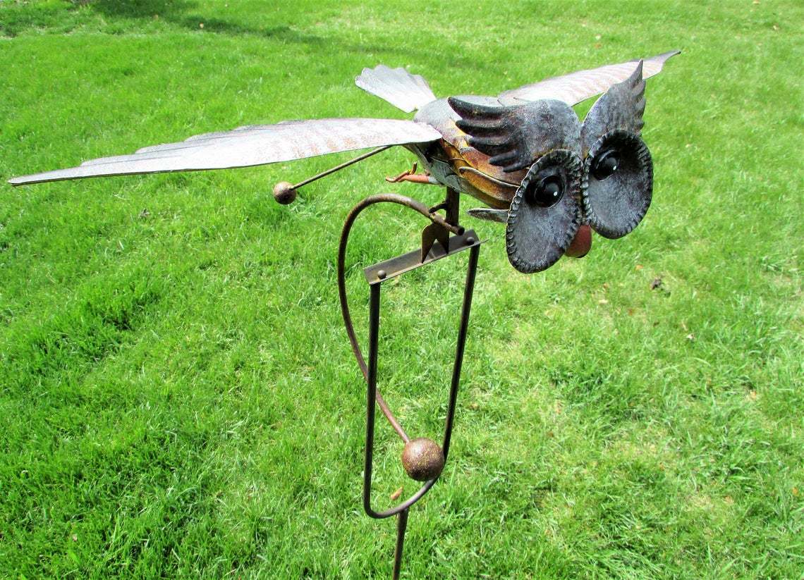 Eagle Garden Sculpture Large Bird Outdoor Statues Metal Yard Patio Lawn Decor-xinru