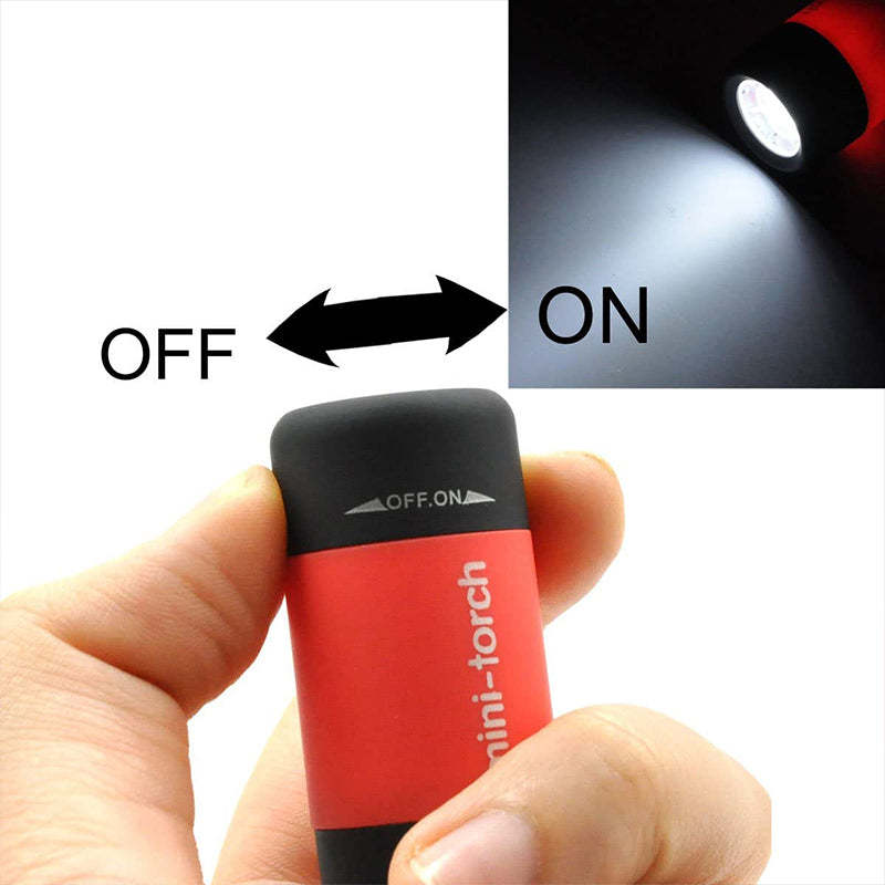 Mini Keychain Bag Torch USB Rechargeable LED Light Flashlight Lamp Waterproof-xinru