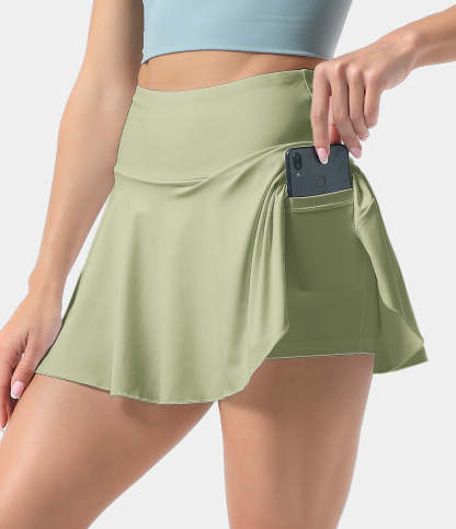 Women's Athletic High Waisted Tennis Skirts With Pockets-xinru shop