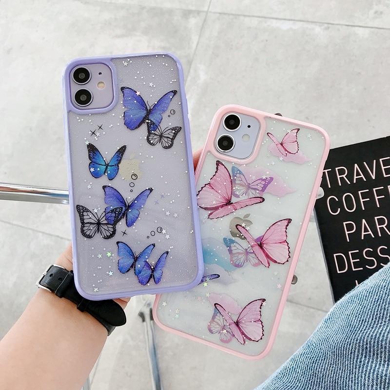 Butterfly Glitter Case-xinru
