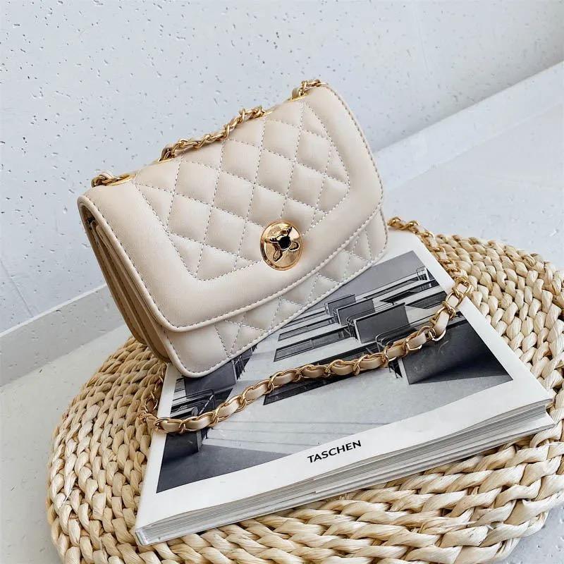 シンプルなワンショルダーチェーンバッグメッセンジャーバッグ-xinru shop