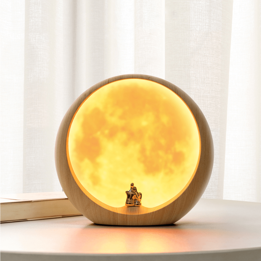 Creative Retro Hourglass Table Lamp Craft Quicksand 3D Natural Landscape-xinru