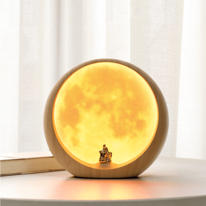 Creative Retro Hourglass Table Lamp Craft Quicksand 3D Natural Landscape-xinru