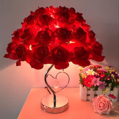 Rose Bouquet Lamp Sparkly Trees Table Lights-xinru shop