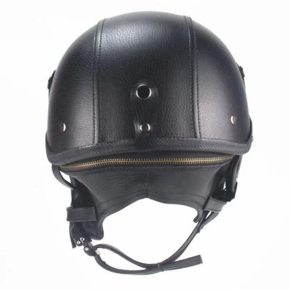 Leather Vintage Motor Helmet-xinru shop
