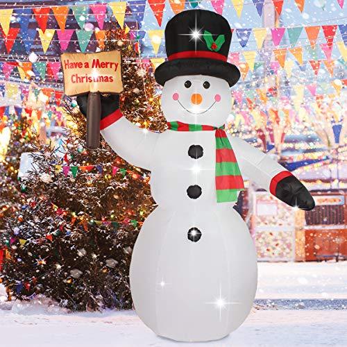 8FT Christmas Snowman Decorations Built-in LED Light-xinru shop