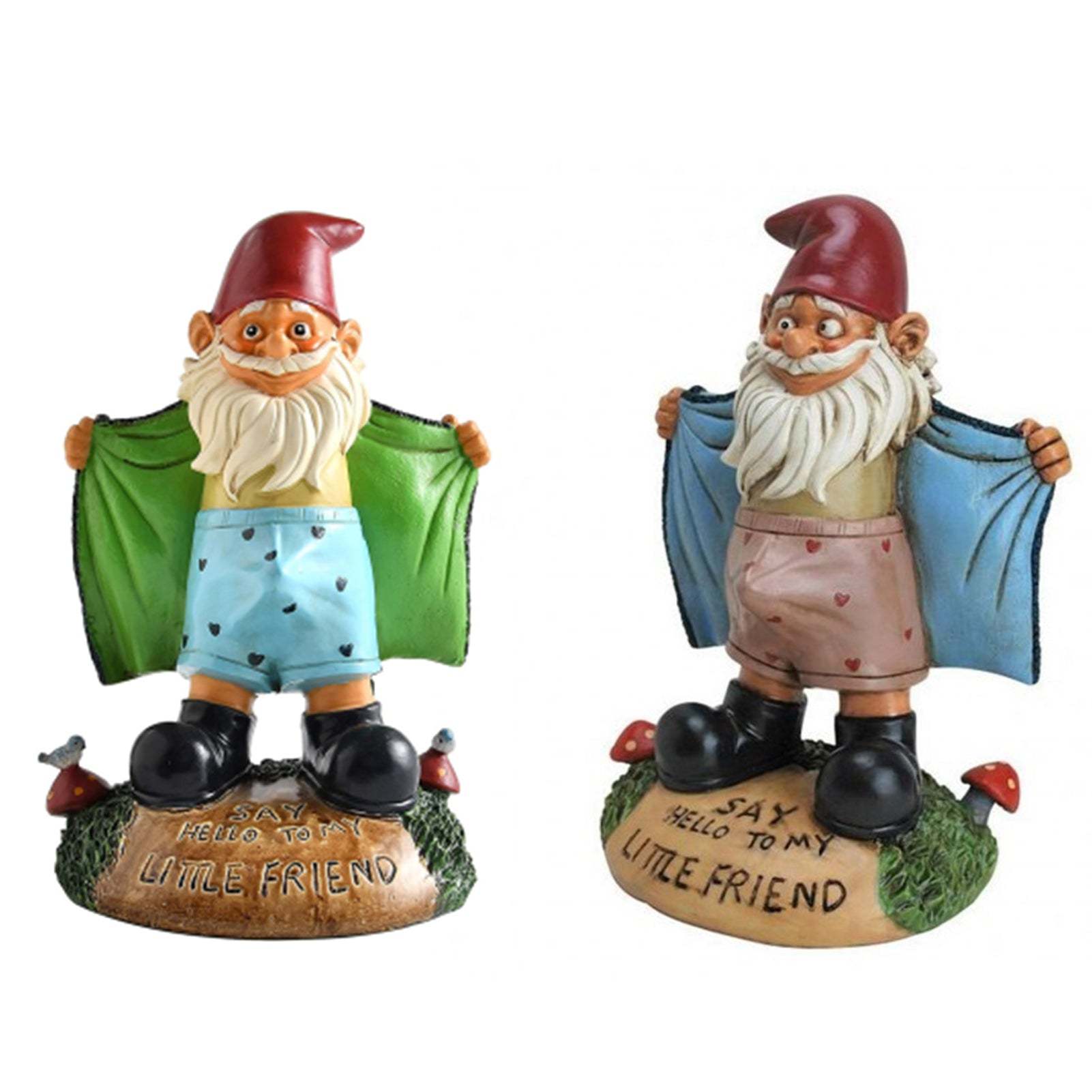 Funny Resin Figurines Naughty Garden Gnome Garden Decoration Statue Gnome-xinru