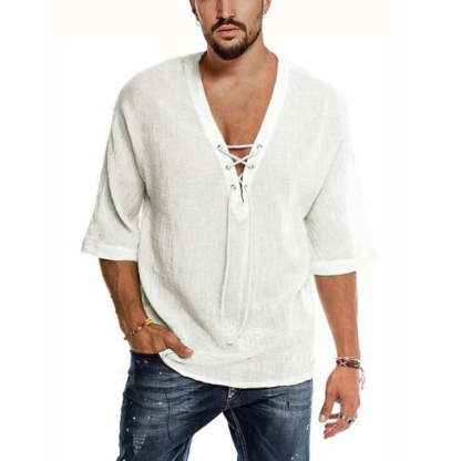 Medieval Knight Viking Saxon LARP Tunic Men's Top-xinru