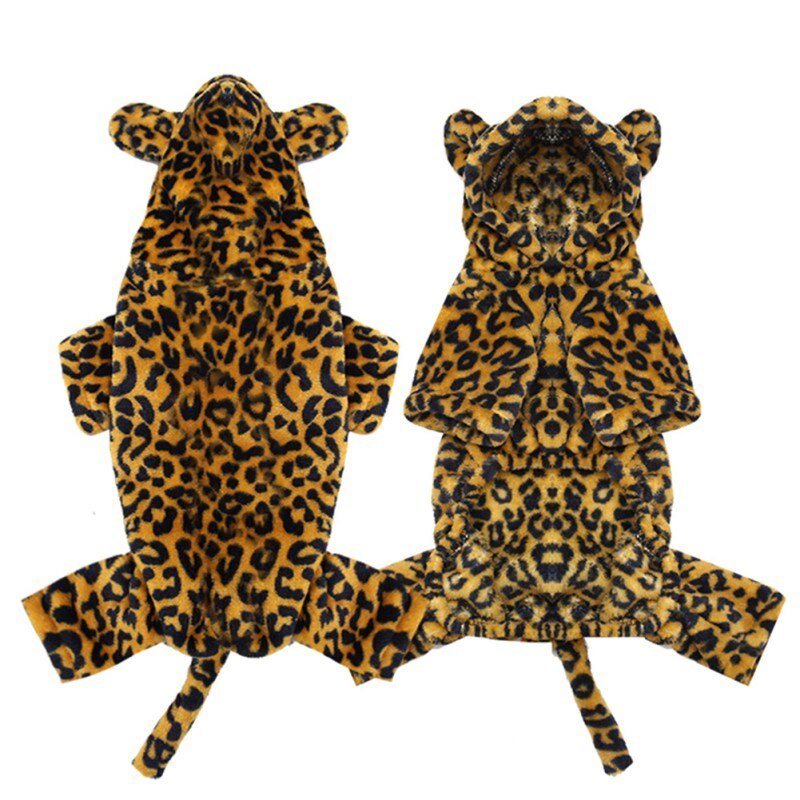 Cheetah Dog Costume  Dog Halloween Costumes  Cat Halloween Costumes-xinru