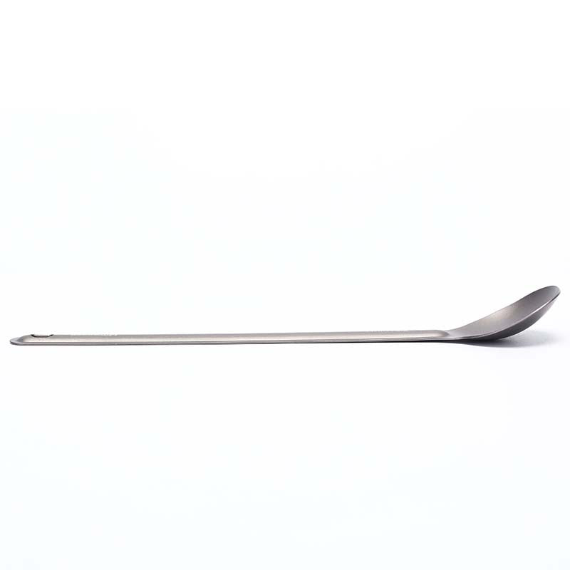 Titanium Spoon Long Handle Spoon Outdoor Camping Hiking Tableware Durable-xinru