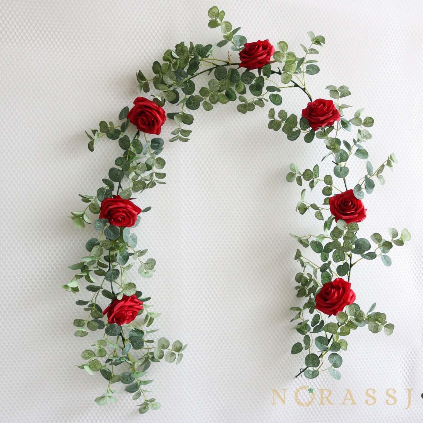 Artificial Rose Elegant Spring Garland  For Wedding-xinru