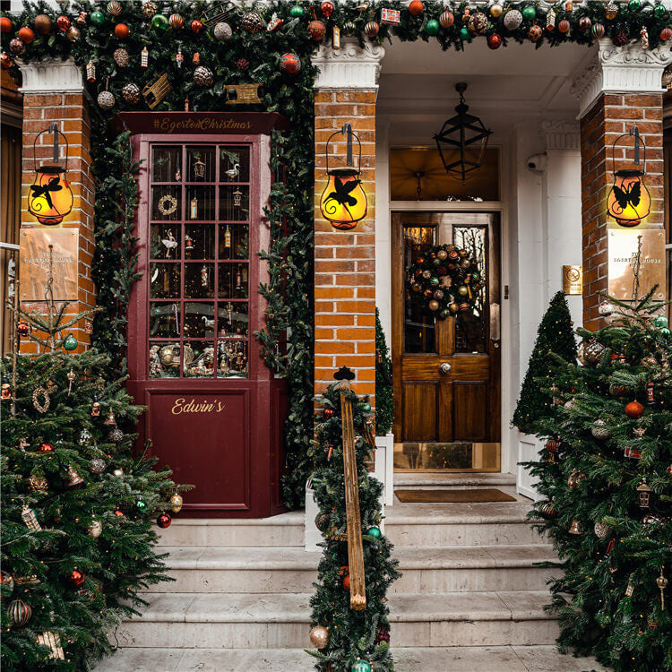 Solar Retro Lantern LED Decorative Outdoor Waterproof Garden Hanging Light-xinru