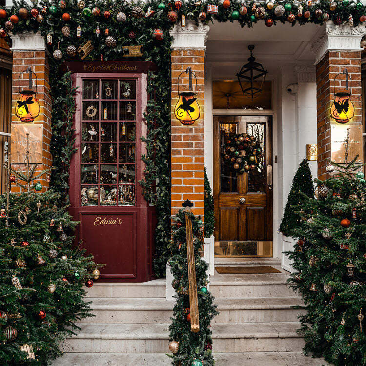 Solar Retro Lantern LED Decorative Outdoor Waterproof Garden Hanging Light-xinru