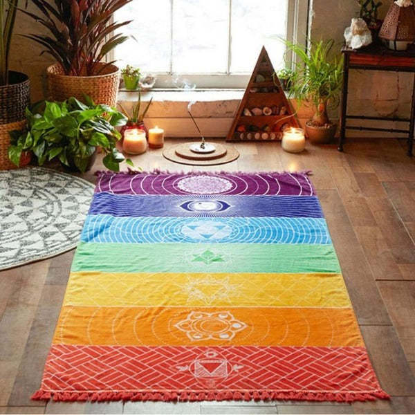 Rainbow Chakra Tapestry-xinru shop