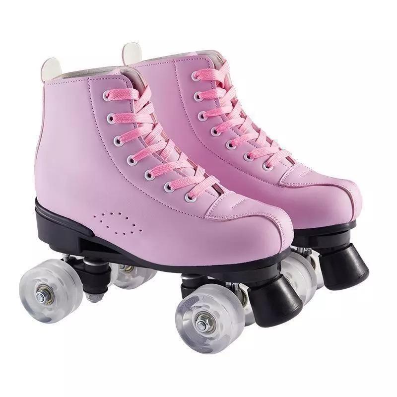 Outdoor Retro Roller Skates Mint Green/Pink/Purple-xinru shop
