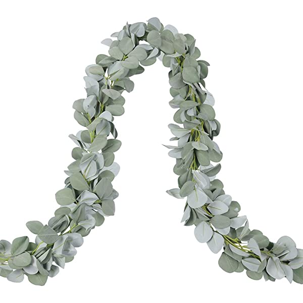 Lamb閳ユ獨 Ear Greenery Garland Faux Eucalyptus Garland Summer Garland-xinru