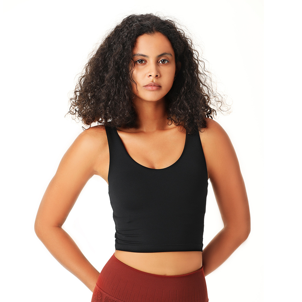 High Intensity Sports Bra Vest Style Seamless Sports Underwear Women's Running Sweat Absorbent Beauty Back Fitness Yoga Bra-xinru shop