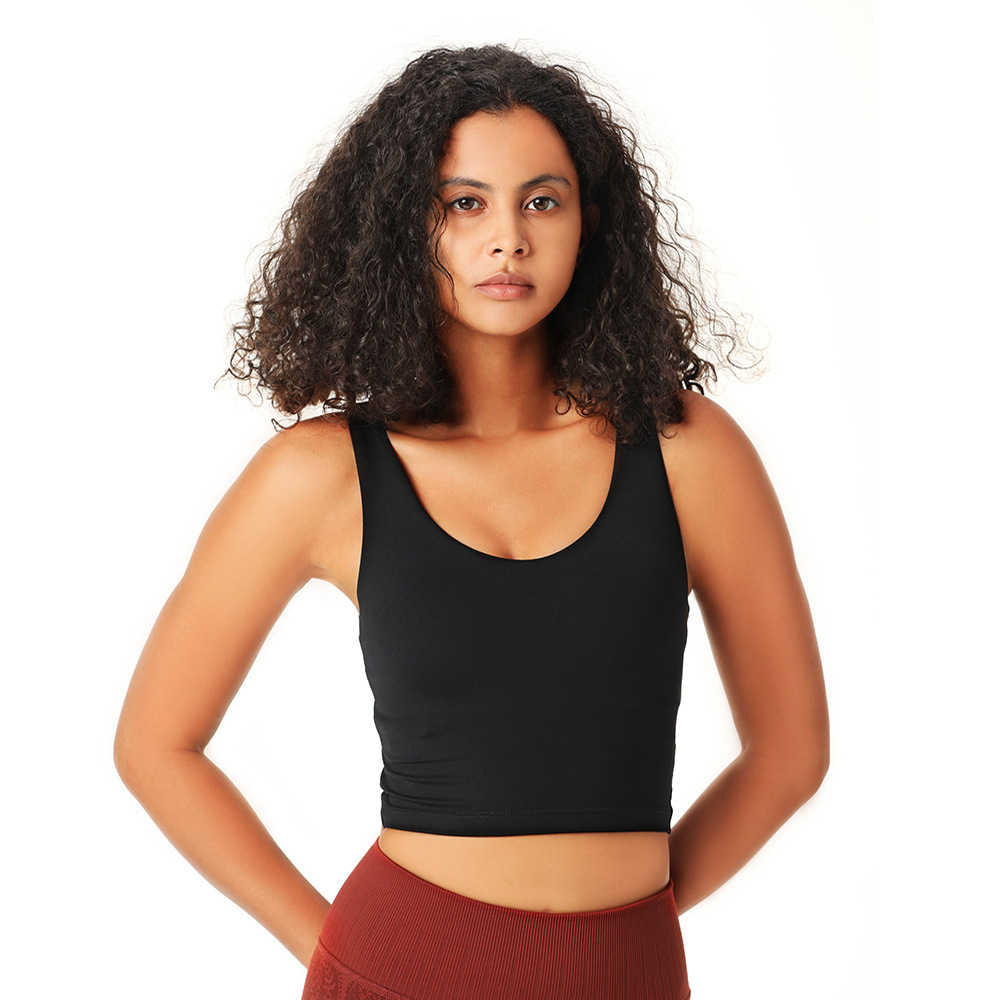 High Intensity Sports Bra Vest Style Seamless Sports Underwear Women's Running Sweat Absorbent Beauty Back Fitness Yoga Bra-xinru shop