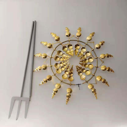 Sherborne Wind Sculpture Spinner Magic Metal Kinetic Sculpture-xinru