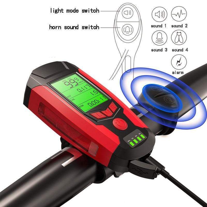 Multifunctional Waterproof LED  Cycling Flashlight-xinru