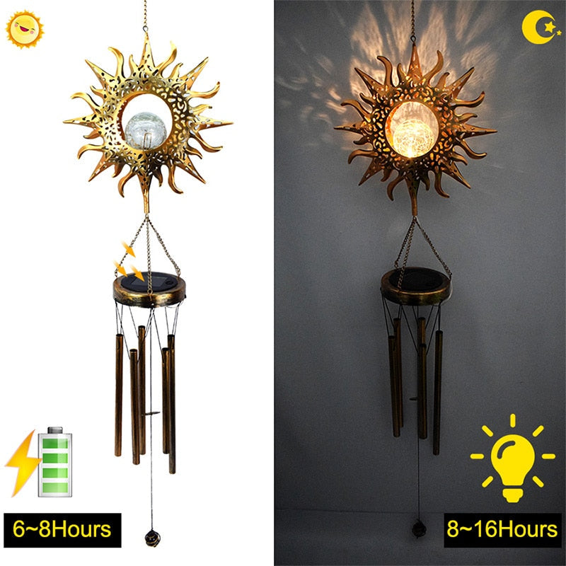 Outdoor Wind Chimes Solar Lights-xinru shop