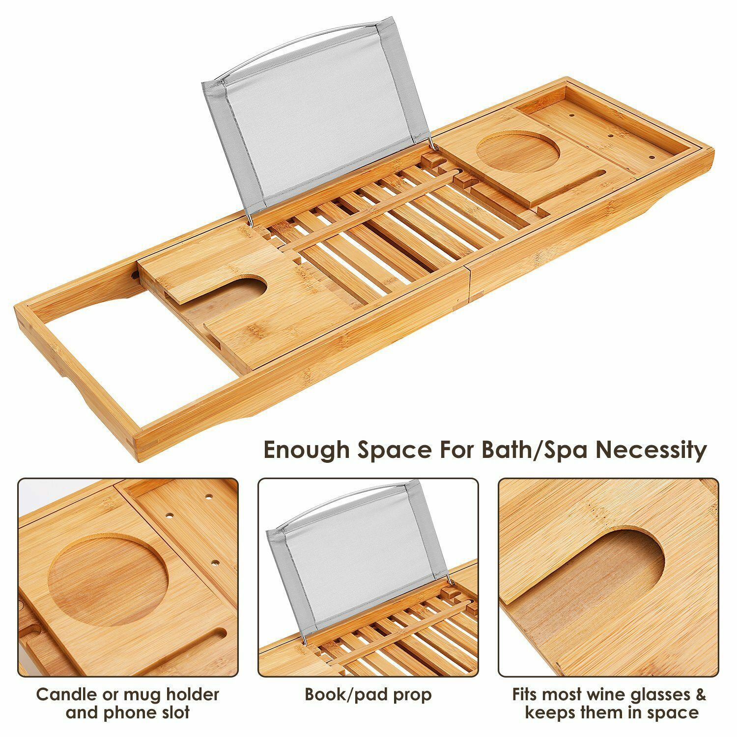 Bathtub Tray Wooden Bath Bamboo Tub-xinru shop