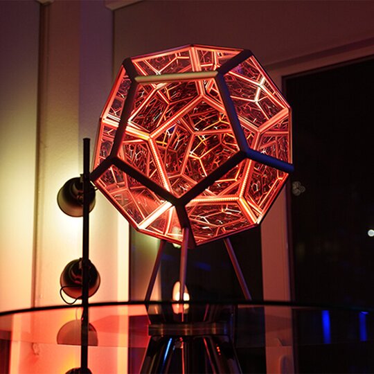 Infinite Dodecahedron Color Art Light-xinru