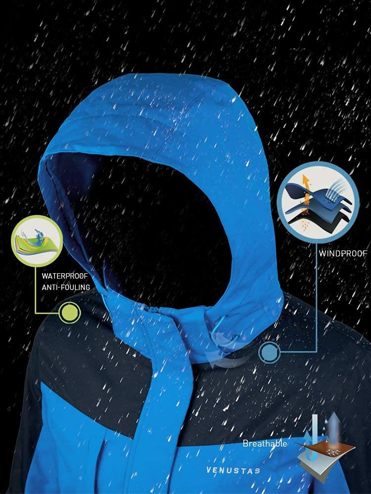 Heated Coat with Detachable Hood Windproof-xinru shop