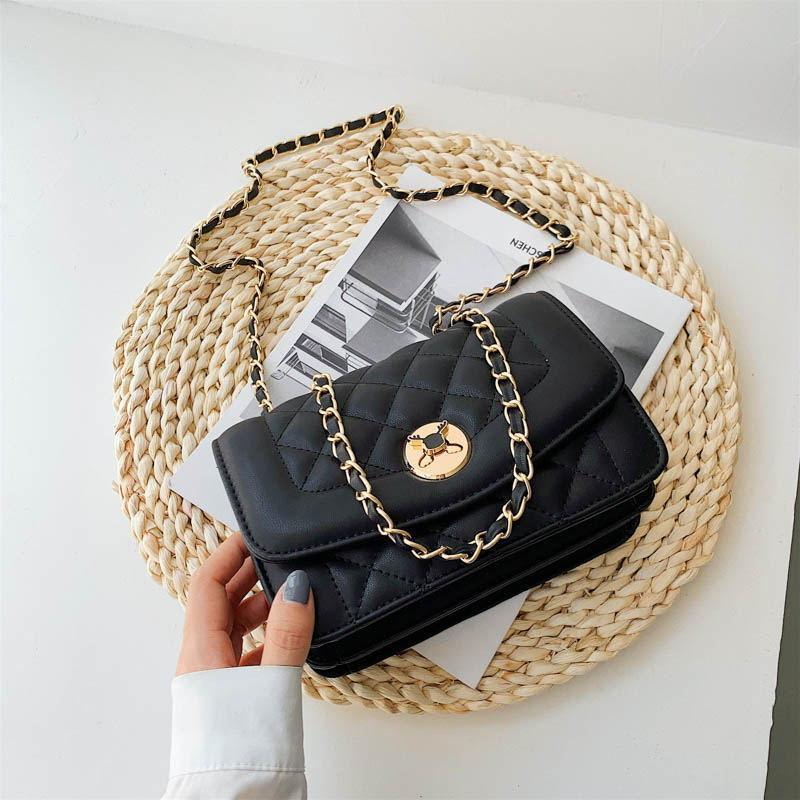 シンプルなワンショルダーチェーンバッグメッセンジャーバッグ-xinru shop