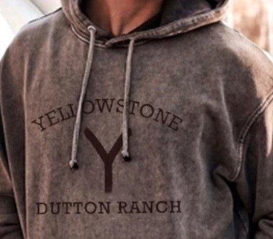 Yellowstone Print Casual Hoodie Sweatshirt-xinru shop