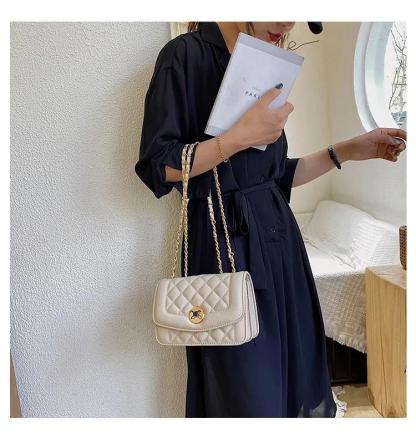 シンプルなワンショルダーチェーンバッグメッセンジャーバッグ-xinru shop