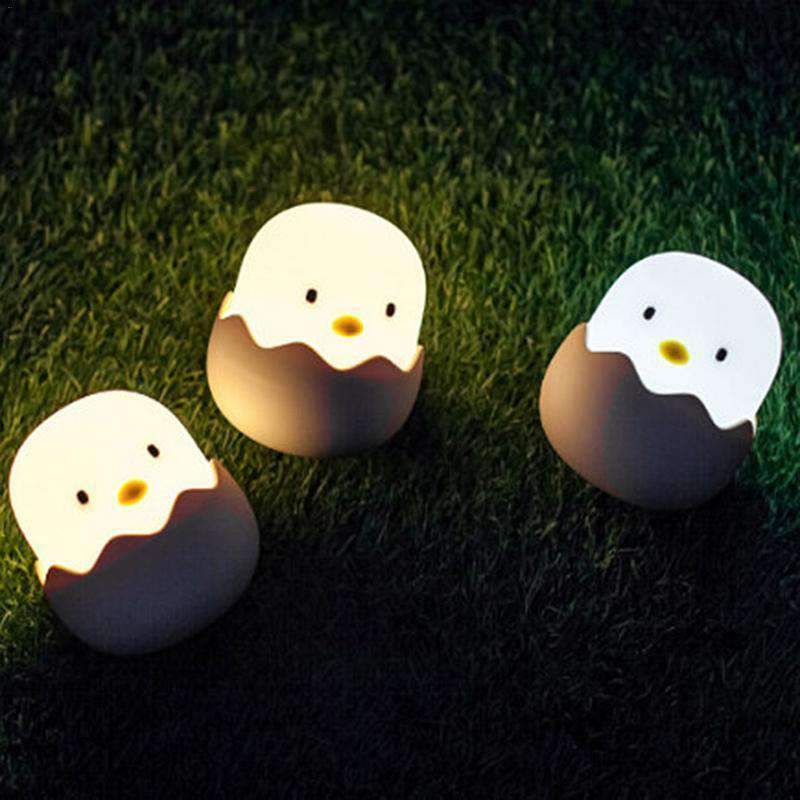 Silicone Touch Sensor Cute Egg Kids Night Light-xinru