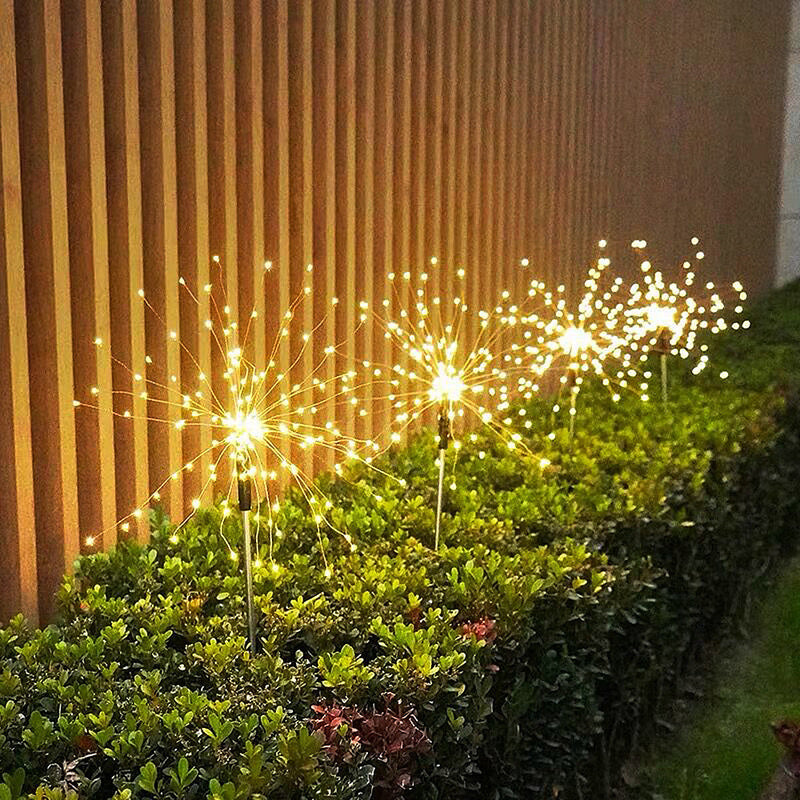 Solar Powered Outdoor Dandelion Fireworks Lights String-xinru