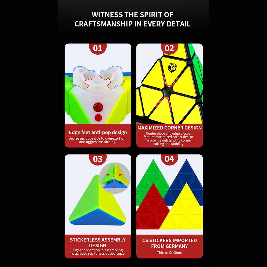 QiYi X-Man Bell Pyraminx V2 M-xinru shop