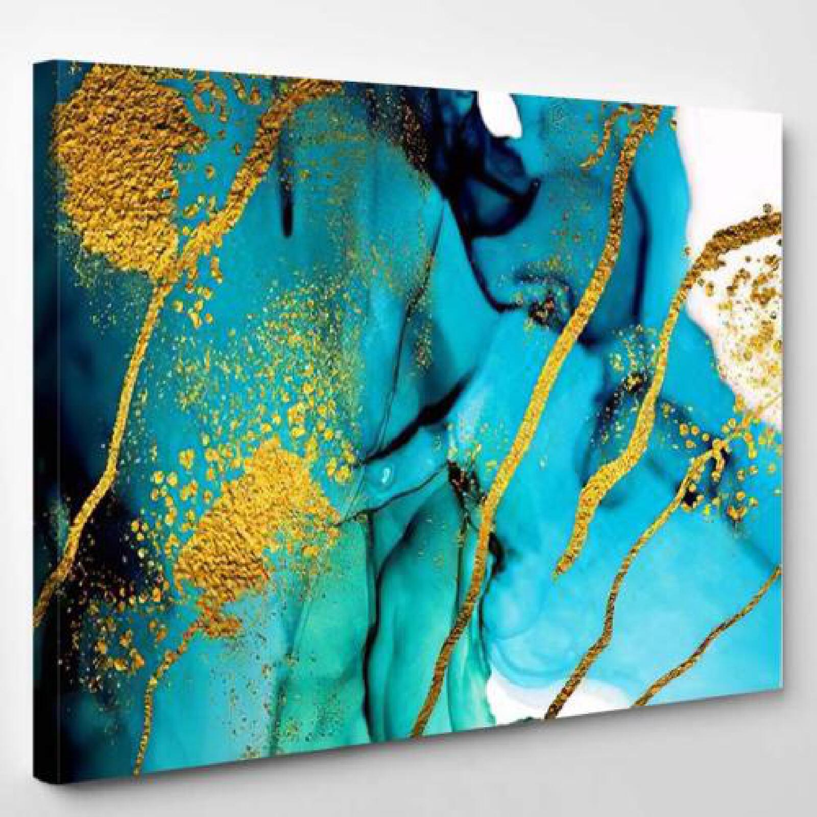 Exotic Art Golden Swirl Artistic Design-xinru shop