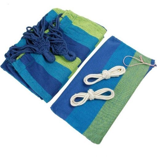 Outdoor Anti-rollover Hammock Portable Canvas Hammock Rainbow Swing-xinru