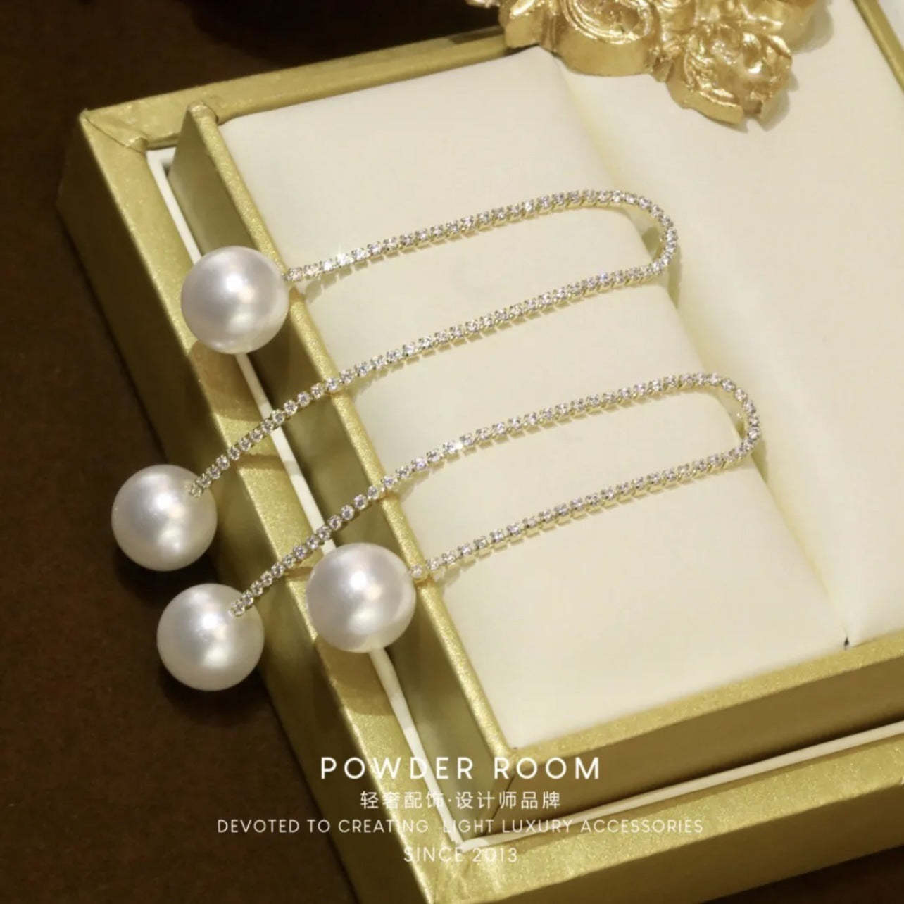 925 Silver Plated Womens Pearl Earrings Ear Wire-xinru