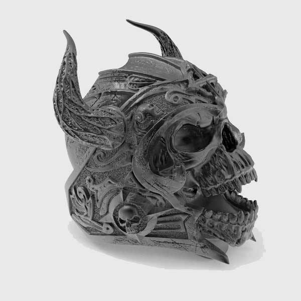Viking Warrior Skull Ring Stainless Punk Nordic God-xinru