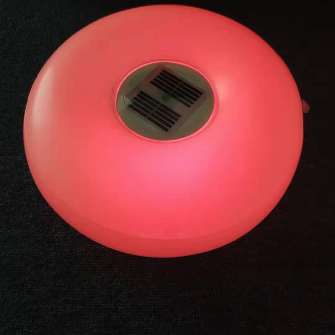 Solar Round Pool Light LED Inflatable Outdoor Waterproof Floating Light-xinru