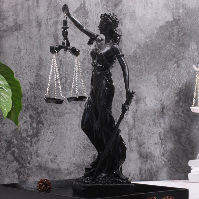 Greek Justice Goddess Statue Angels Resin Sculpture Home Decoration Accessories-xinru