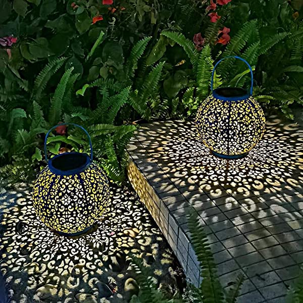 Solar Metal Large Lantern Outdoor Chandelier Decorative Garden-xinru