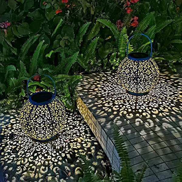 Solar Metal Large Lantern Outdoor Chandelier Decorative Garden-xinru