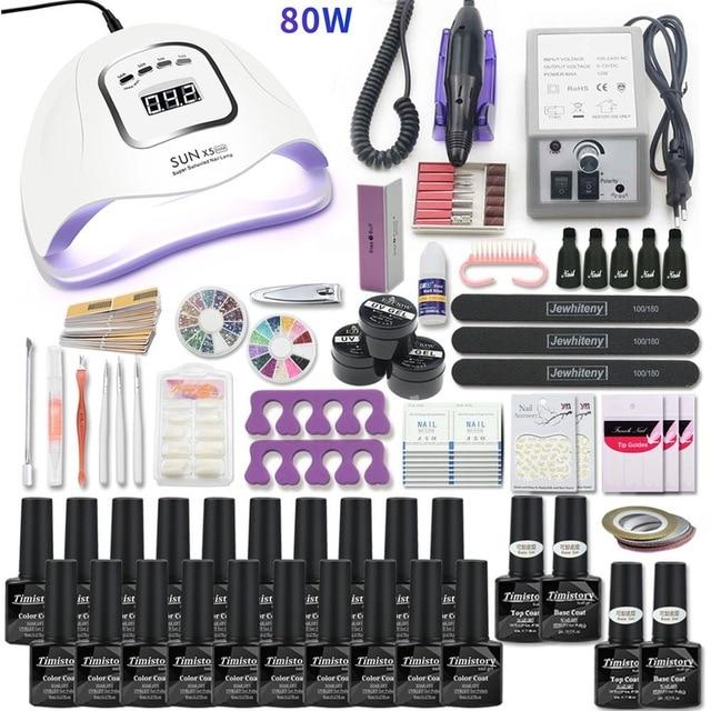 Acrylic Nail Kit Nail Drill Led Nail Lamp 20000rpm-xinru