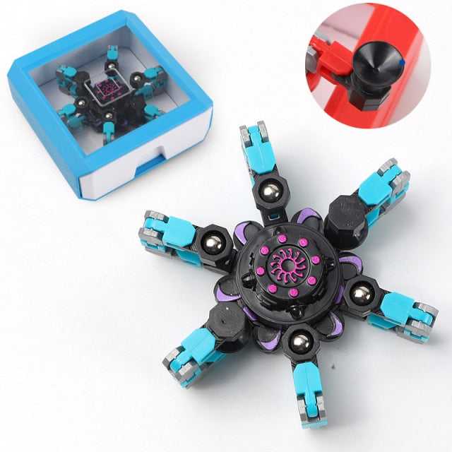 Transforming Robot Finger Fidget Spinner Gyro-xinru