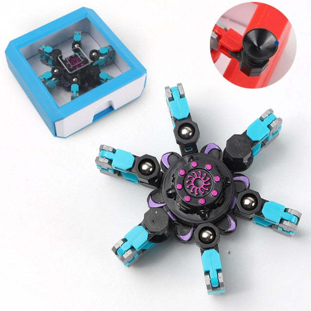 Transforming Robot Finger Fidget Spinner Gyro-xinru