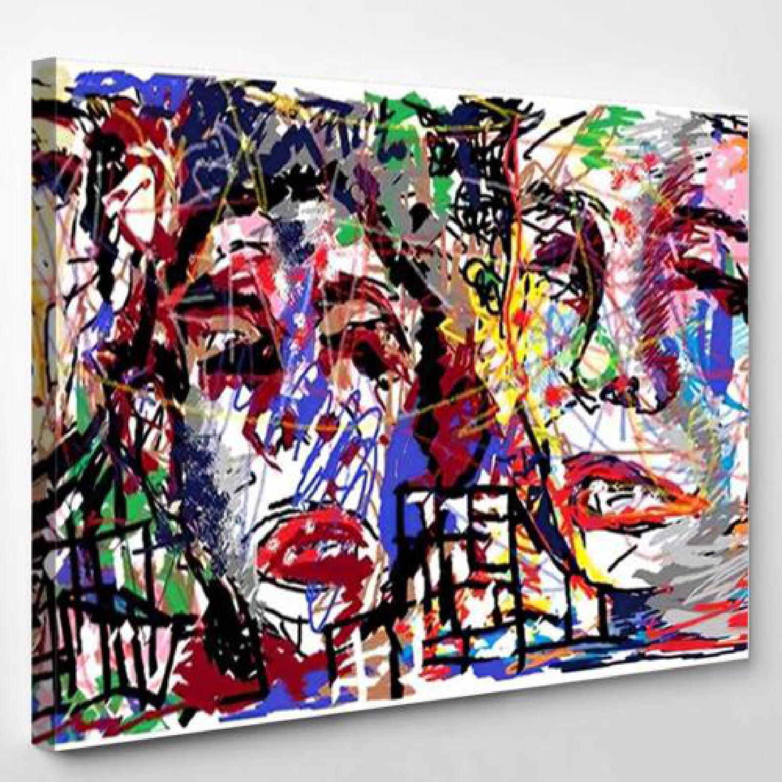 Face Expressions Painting Mysterious Surreal-xinru shop