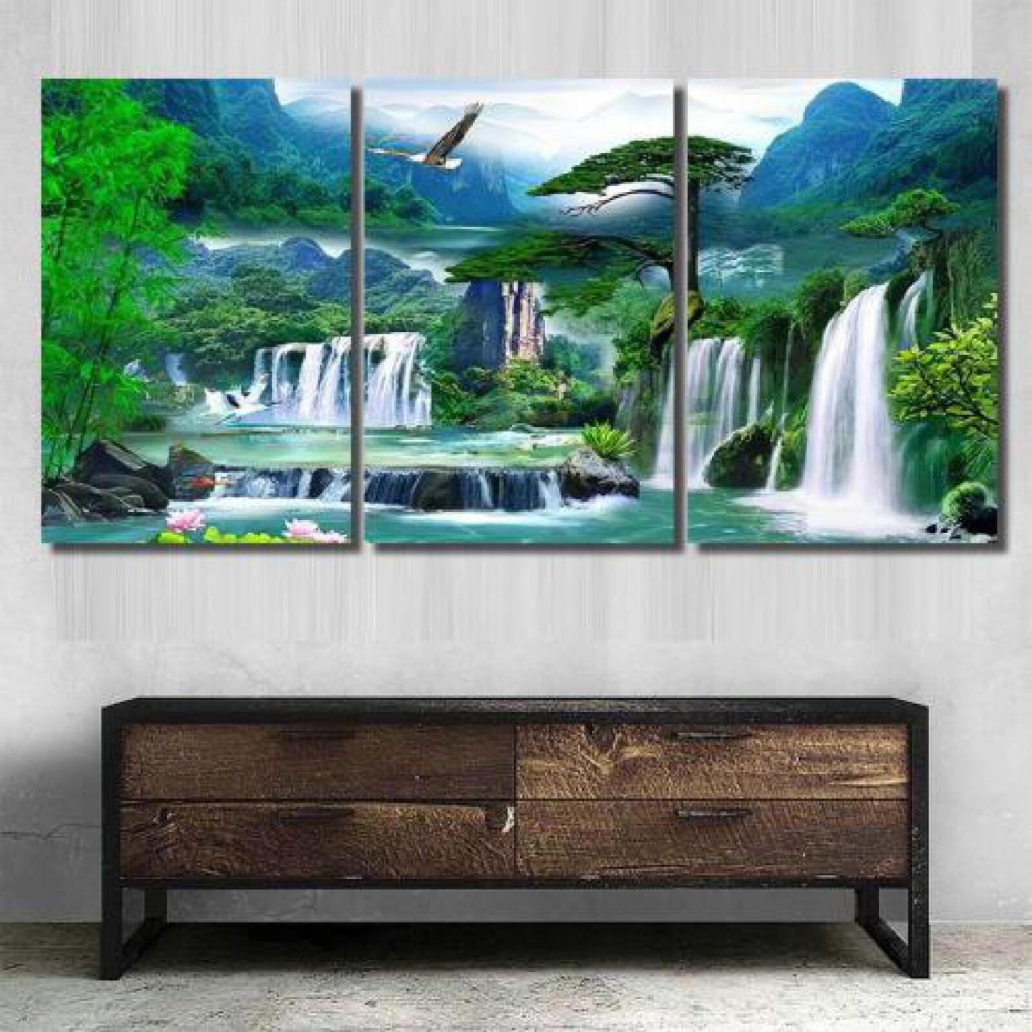 Wall Mural 3D Illusion Backdrop-xinru shop