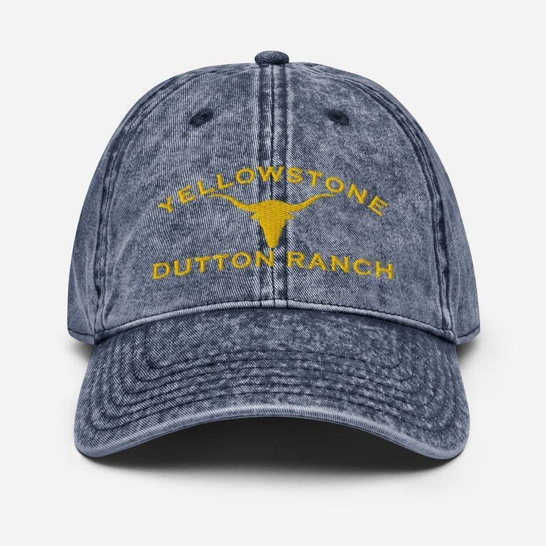 Yellowstone Dutton Ranch Distressed Hat Cap Yellowstone TV Show-xinru shop