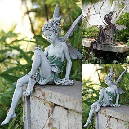 Turek Seated Statue Outdoor Angel Girl Statue Craft-xinru